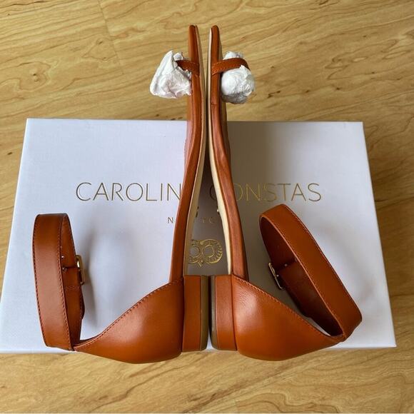 |Caroline Contas| Jane Sandal in Color Luggage NIB Size 36 - Picture 3 of 10